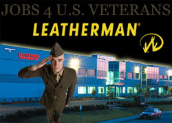 Leatherman Tools Jobs for U.S. Military Veterans
