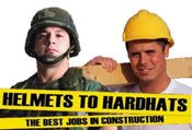 Helmets to Hardhats gives war veterans jobs.
