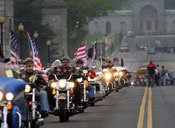 Thundering for causes of veterans