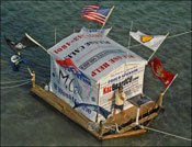 War vet raises $7 grand for veterans facility by living on a raft