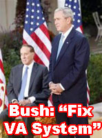 Bush Asks Congress to Help Fix VA System