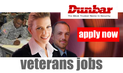 Apply Now for Jobs at Dunbar - Veterans