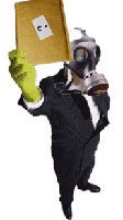 "Any wounded soldier" mail returned or thrown away for fear of toxic substances