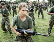 women in training: Since 2002, 165,000 female U.S. soldiers have served in the Middle East.