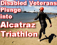 Disabled Veterans Plunge into Alcatraz Triathlon