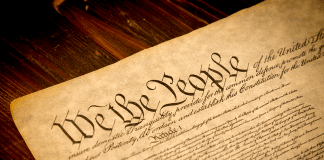 Term Limits: Cry for Real Public Service We The People Flag Constitution