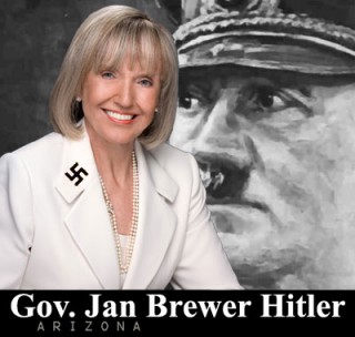 Arizona Gov. Jan Brewer Hitler