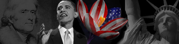 Barack Obama Freedom and the Statue of Liberty