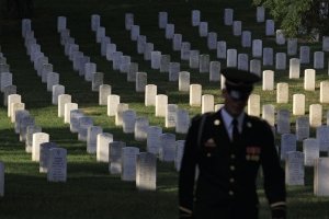 A member of the honor guard at Arlington National Cemetery. Photo: Reuters, Jim Young