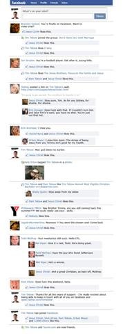 Tim Tebow's Facebook, if he had one