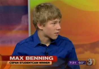 Max Benning - CSpan Veterans Documentary Winner - 8th Grader