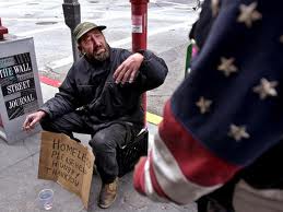 Homeless Veteran Begging