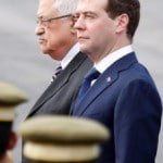 Russian President Medvedev and Palestinian President Abbas