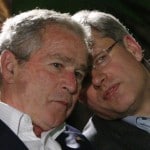 George W. Bush and Canadian Prime Minister Stephen Harper