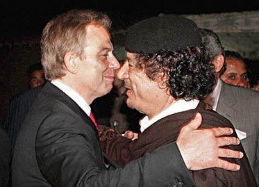 Blair and Gaddafi