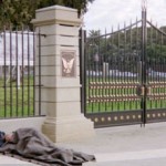 Homeless Veterans sleep outside the largest VA in the nation