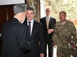 Hamid Karzai-Anders Fogh Rasmussen