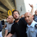 Israeli-police-detain-pro-Palestinian-activist-in-Ben-Gurion-International-Airport-during-an-operation-to-prevent-activists-from-entering-Palestine