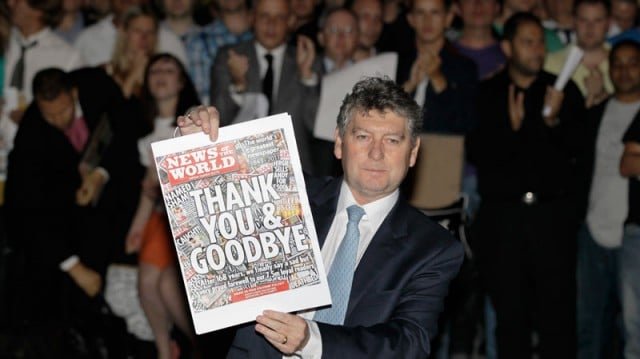Murdoch News Paper closes