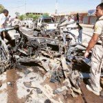 Iraqi checkpoint blast, Najaf.
