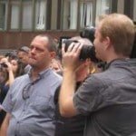 Filming-crowd