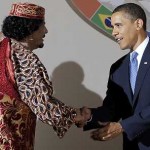 Gaddafi Obama