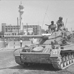 Israeli tank demployed in Jerusalem day in 1967