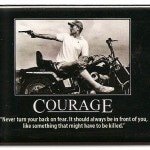 FM19 – Courage Hunter Thompson Quote Fridge Magnet