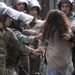 Egyptian soldiers clash with protesters