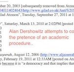 Dershowitz pretends