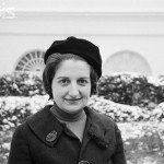 Helen Thomas Standing Outside