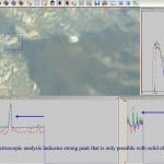 4 FTIR photo spectroscopic taken from mountain indicates solid matter and made out of solid material (the same light ratio were chosen.)