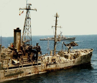 USS Liberty after Israeli sneak attack