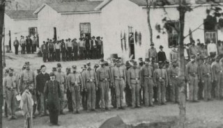 Rare Photo of Confederate PoWs at Rock Island