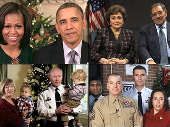 Obamas Offer Holiday Wishes, Call for All to Remember Vets
