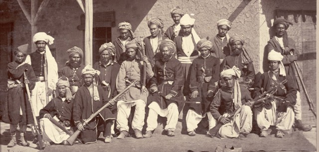 Afghan policemen - Kabul 1879