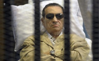 Mubarak-- just "chilling" in jail.