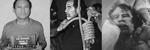Manual Noriega, Saddam Hussain, and Moamar Gaddafi. Assad?