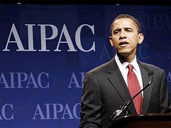 Obama - Doing what most of them do, putting themselves on display at AIPAC