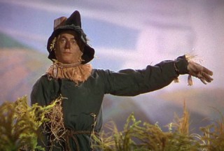     When Dorothy first meets the Scarecrow in the 1939 movie classic "the Wonderful Wizard of Oz", he is attached to a cross.