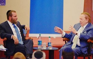 Shmuley Boteach and Sheldon Adelson