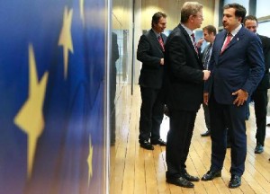 A private conversation of Saakashvili and high-profile EU officials