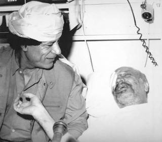 Gaddafi with Arafat - His lucky day as the only survivor