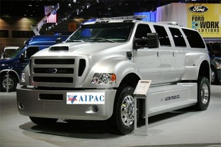 What every Congressman needs, an F-650 XUV protection from the plebs. Notice the extra large bumpers that can be used for bumper stickers like "I Love AIPAC" and to run over angry constituents.