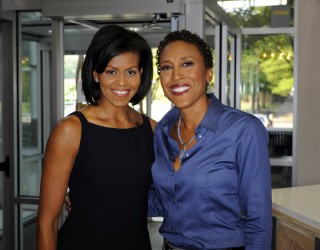 Michelle Obama and Robin Roberts