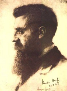 Herzl said early on that he would use anti-semitism as that was the only thing to hold 'the people' together.