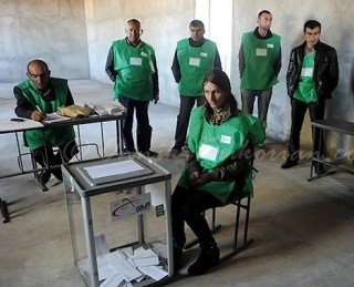 Election day - they don't look too thrilled