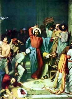 Christ and the money changers