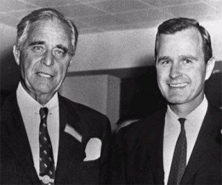 Prescott Bush had his companies seized during WWII for 'trading with the enemy'.