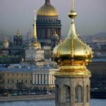 Golden dome of St. Petersburg